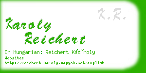 karoly reichert business card